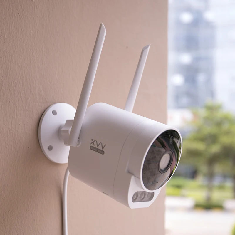 Умная уличная камера Xiaovv 2K Pro 1296P HD Wi-Fi широкоугольная 150 ° IP65 инфракрасное ночное