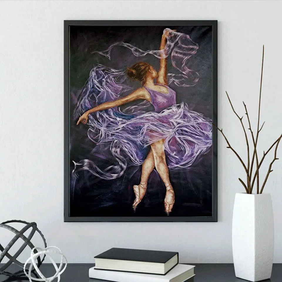 

5D DIY Diamond Painting Crossstitch Kit Mosaic Embroidery "Ballet Girl" 3D Painting Full Circle Square Diamond Home Decor Gift