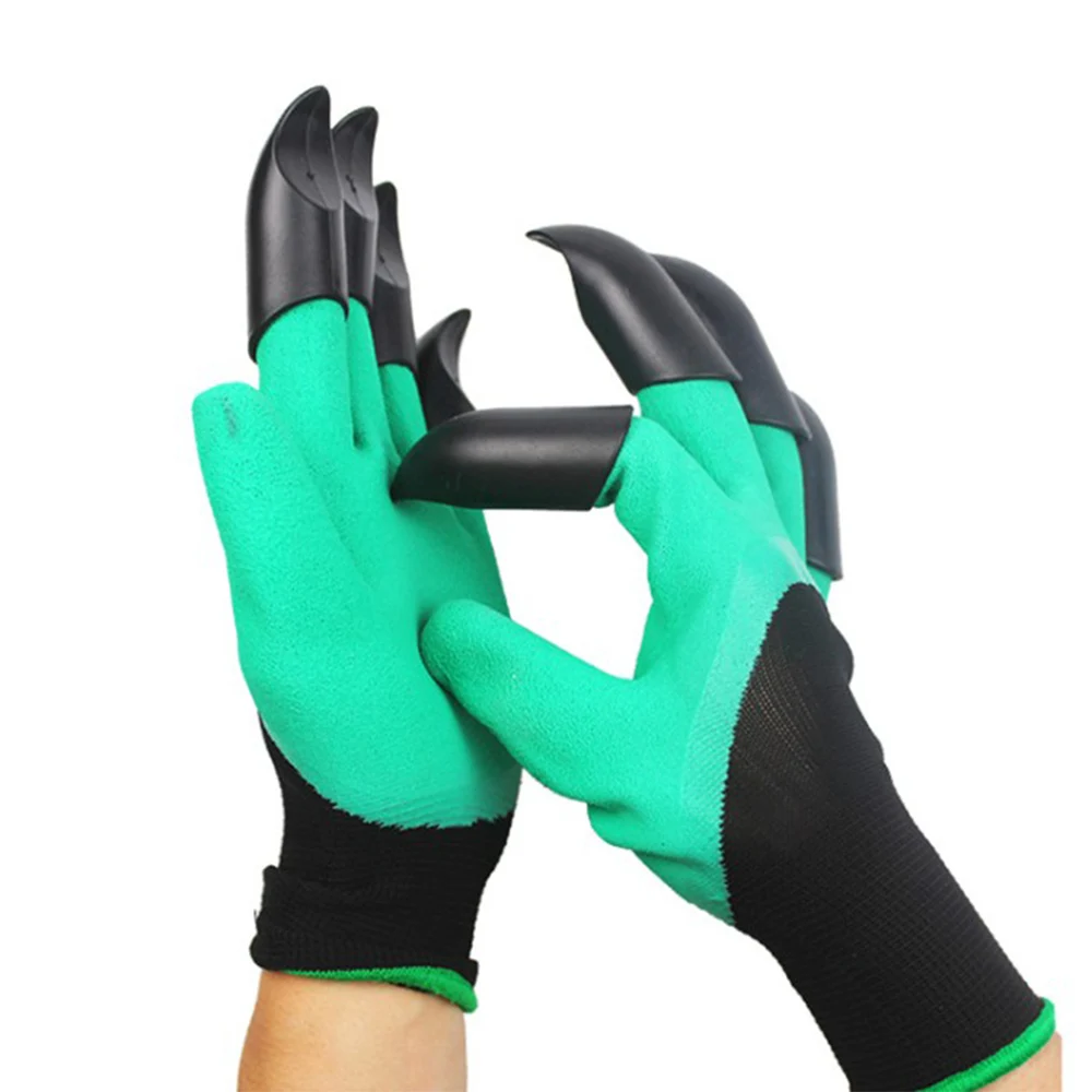 

Garden Gloves With Fingertips Claws For Gardening Dig Planting Pruning Mittens Digging Gloves