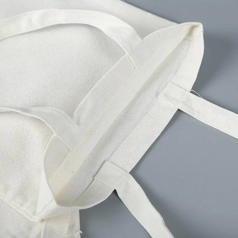 Женские белые парусиновые сумки для покупок из экологически чистых многоразовые