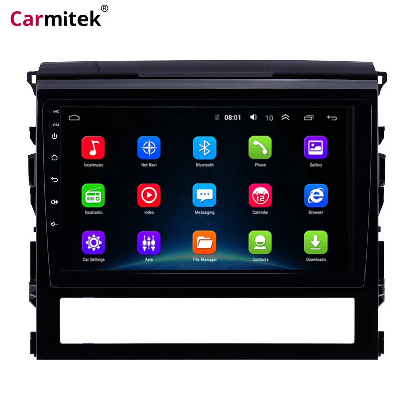 Мультимедийная система для Toyota Land Cruiser 2016 2017 2018 2019 Android автомобильный dvd плеер 2 DIN