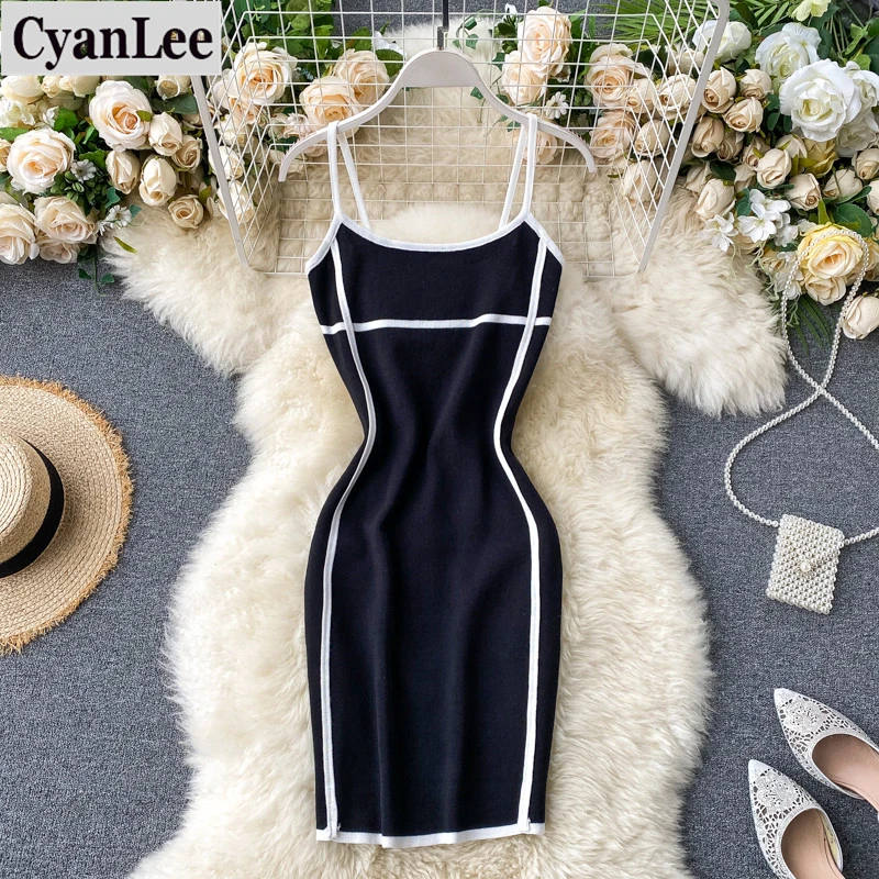 Новинка 2020 женская одежда Cyanlee трикотажное платье на бедрах сексуальные женские