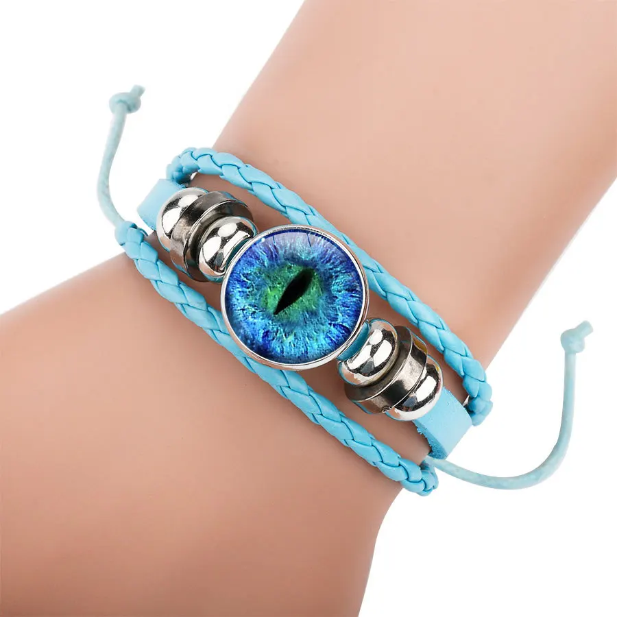 

Evil Eye Bracelet Fashion Kid Bracelet Girl Classic Woven Bracelet Cartoon Charm Bracelet Luxury Jewelry Bracelet for Women
