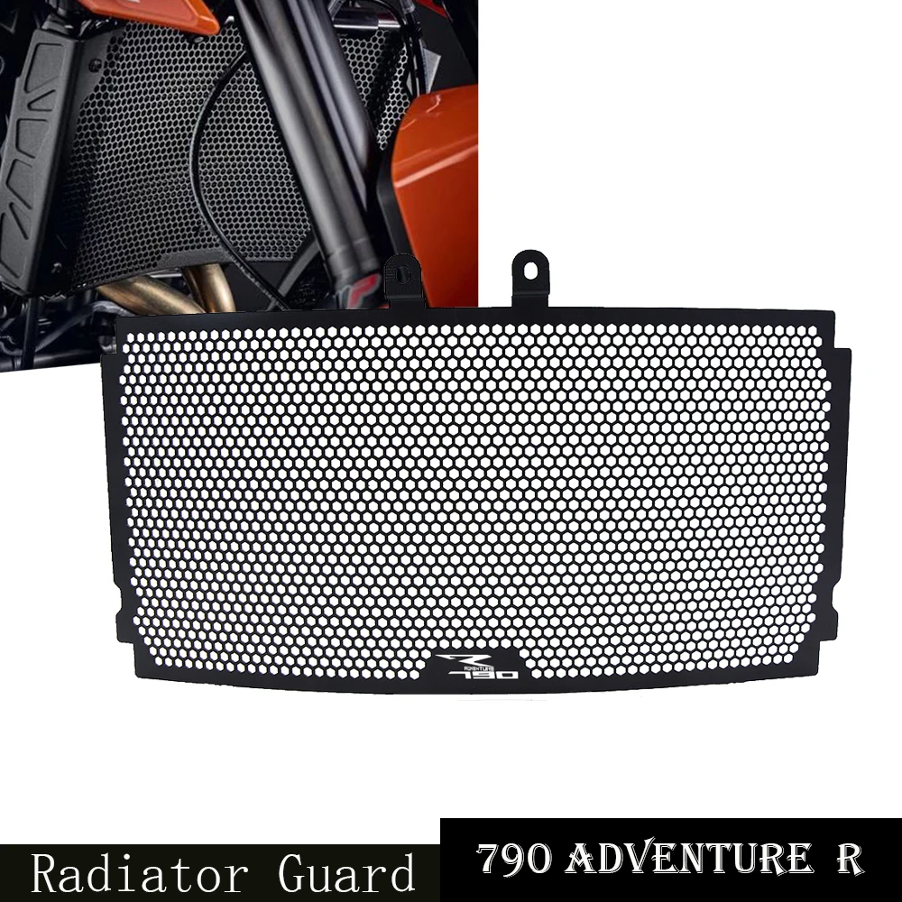 

Motorcycle Aluminum Radiator Grille Grill Guard Cover Protector For 790 AdventureR 2019-2021 2020 790 Adventure R Radiator Guard