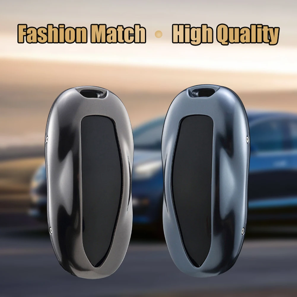 Fashion Aluminum Alloy Car Key Case Cover with Belt Shell Storage Bag Protector for Tesla Model S X | Автомобили и мотоциклы