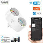 Умная розетка 2 в 1 Gosund, 16 А, Wi-Fi, двойная вилка, европейская розетка, управление через приложение TUYA, поддержка Alexa и Google