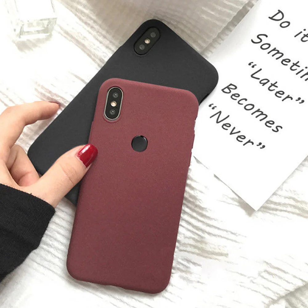 LAPOPNUT силиконовый мягкий матовый ТПУ чехол задняя крышка для Xiaomi Redmi S2 Note 5 6A Pocophone F1