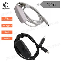type c to usb2 0 a male cable with 318 on off switch power line 1 2m