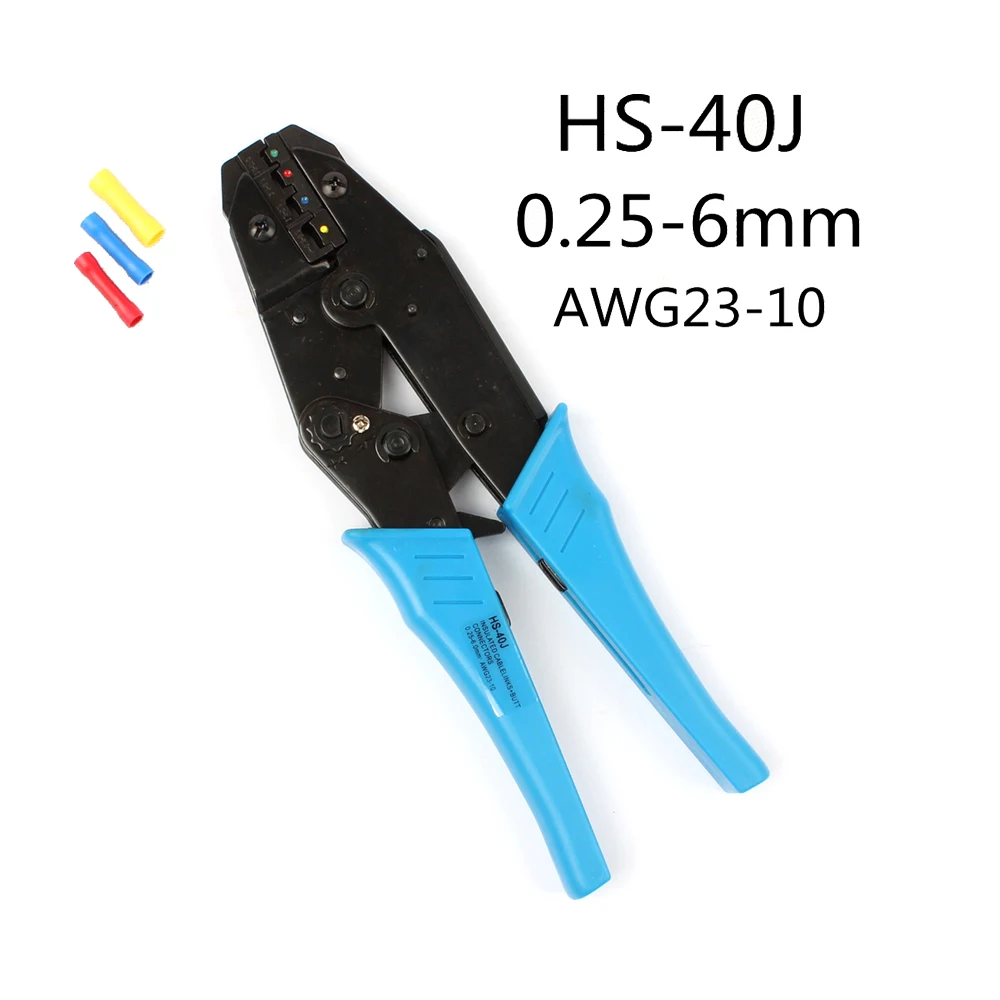 Новая модель, стандартные Обжимные щипцы, 1-6, 0 мм2, наборы штампов, хорошее качество, европейский стиль, обжимной инструмент с храповым механизмом