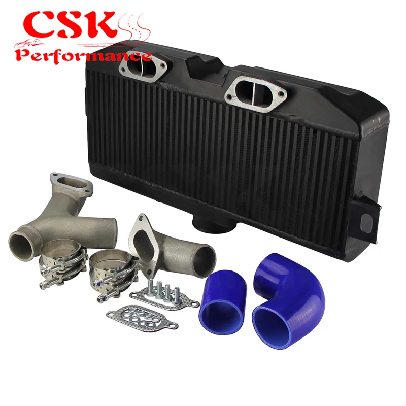 Удлиненный интеркулер с верхним креплением + комплект Y образных труб подходит