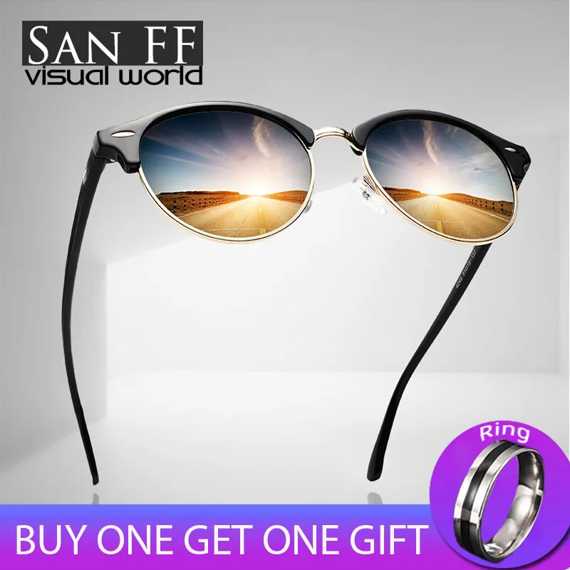 Женские солнцезащитные очки в стиле ретро круглые поляризационные стимпанк