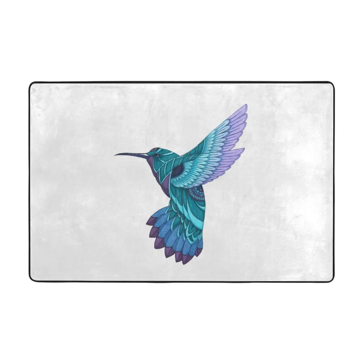 Коврик с колибри ковер коврик из полиэстера нескользящий напольный декор для