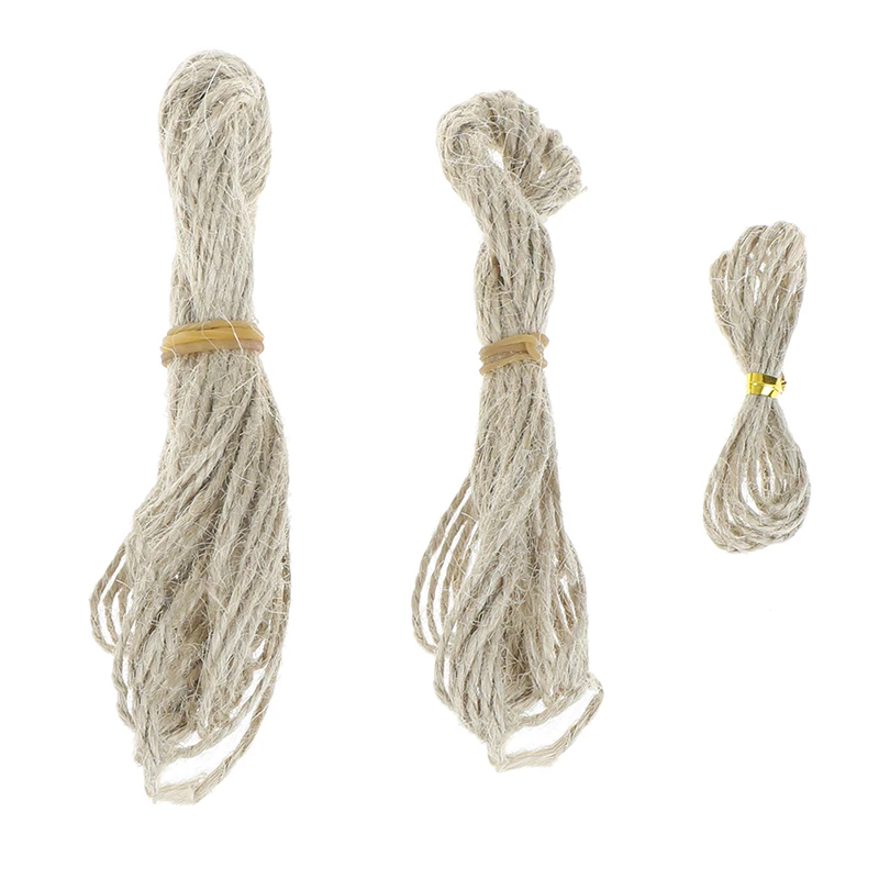 Wrapping Cord Thread DIY Scrapbooking Florists Decor Jute Twine Burlap Natural String Hemp Rope Party Wedding Gift 1m/5m/10m | Дом и сад