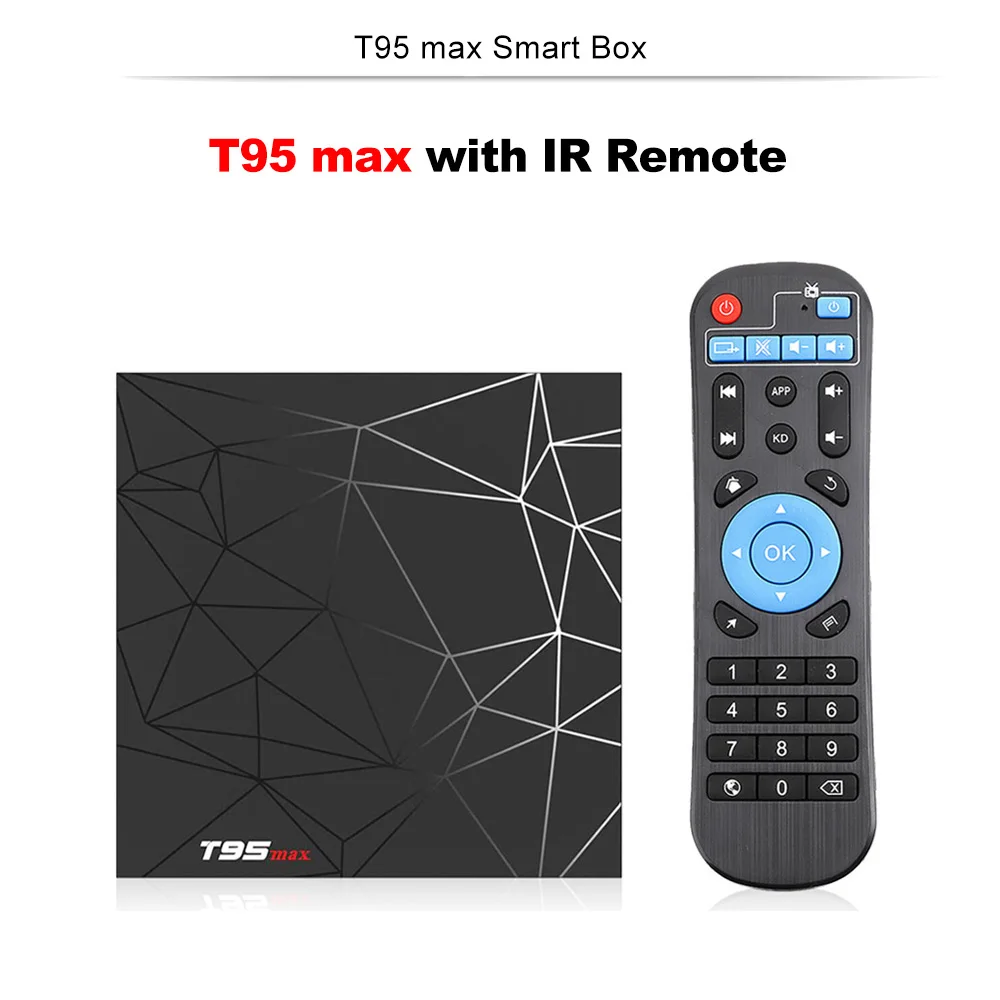 T95 Max Android tv Box 9,0 4 ГБ 32 ГБ 4 ГБ 64 Гб Allwinner H6 2,4 ГГц Wifi Поддержка Google плеер Youtube Smart tv Box PK X96mini TX6