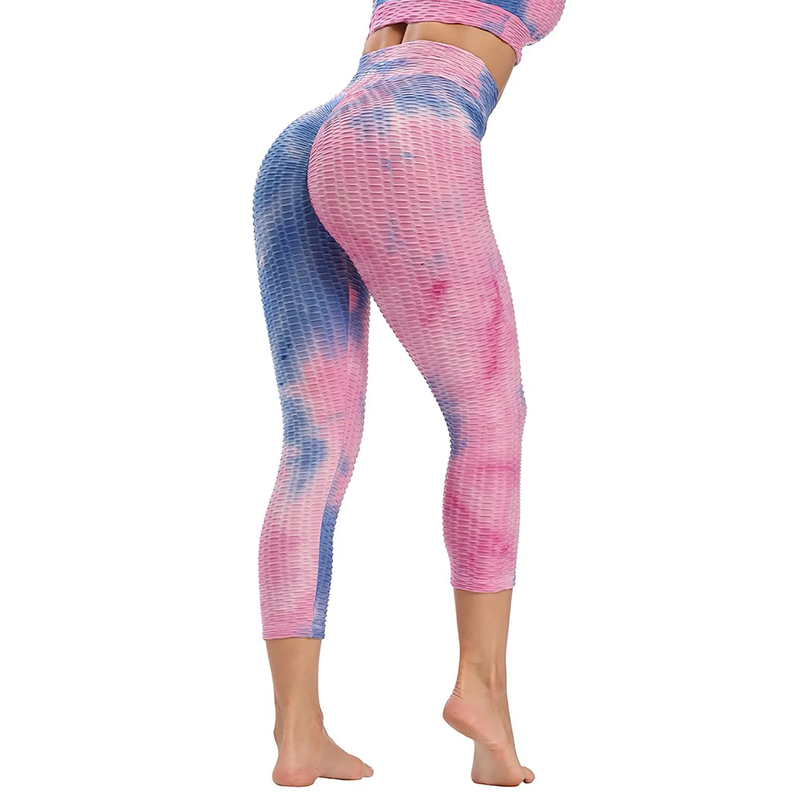 

Women's Sport Leggings High Waist Running Tie-dye Pants Tights Workout Leggings Yoga Pants Sportswear pantalones de mujer E2