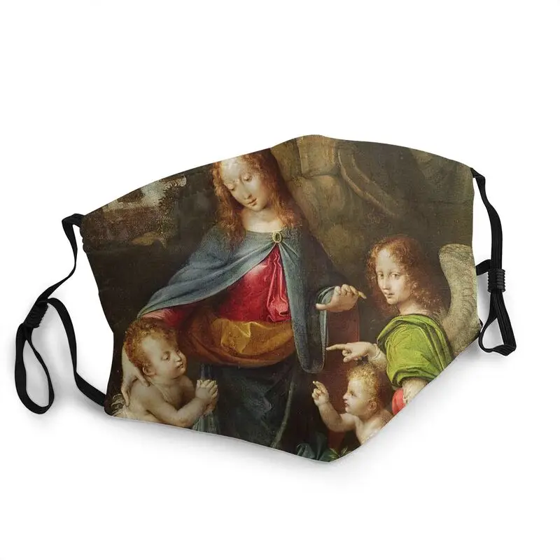 

Leonardo Da Vinci Mask Adult Anti Haze Dust Virgin Of The Rocks Mask Protection Respirator Non-Disposable Mouth Muffle