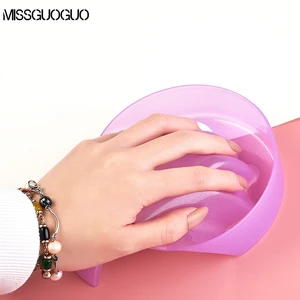 MISSGUOGUO Nail Art Hand Wash Remover Soak Bowl Rose Pink White Purple Clear DIY Salon Nail Spa Bath in Pakistan