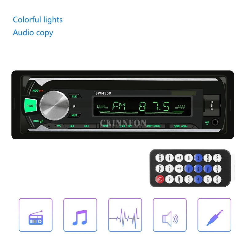 

Автомагнитола 1 Din, 20 шт./лот, автомобильное радио, 12 В, bluetooth V2.0, FM, Aux вход, приемник, автомобильное аудио, SD, USB, MP3, MMC, WMA