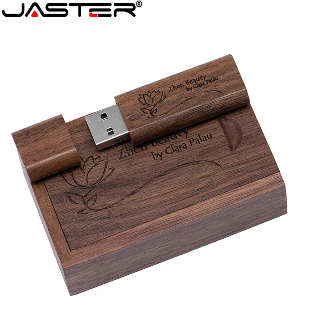 

1 шт., деревянная ручка с логотипом на заказ, 4 ГБ, 8 ГБ, 16 ГБ, 32 ГБ, 64 ГБ, 128 ГБ, свадебные подарки, высокоскоростная карта памяти