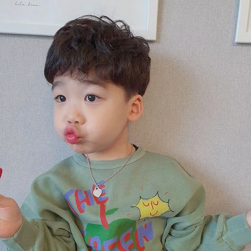 Jersey de lana con estampado de manga larga para ni&ntilde;os, jers&eacute;is de lana, estilo europeo y americano, Tao Qiu Dong, 2021-1