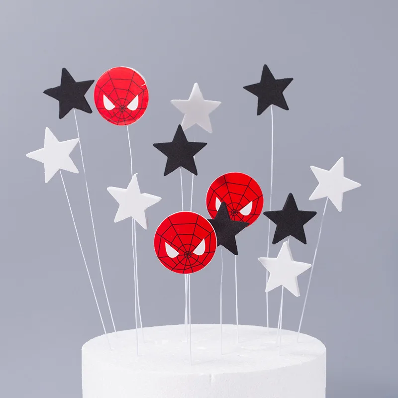 6 шт. пластиковые украшения для торта мстители | Дом и сад