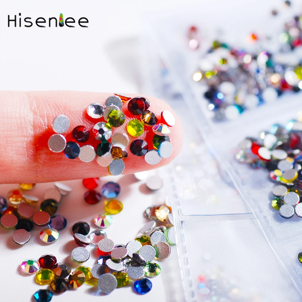 1728 шт. стеклянные стразы для ногтей 6 размеров | Красота и здоровье