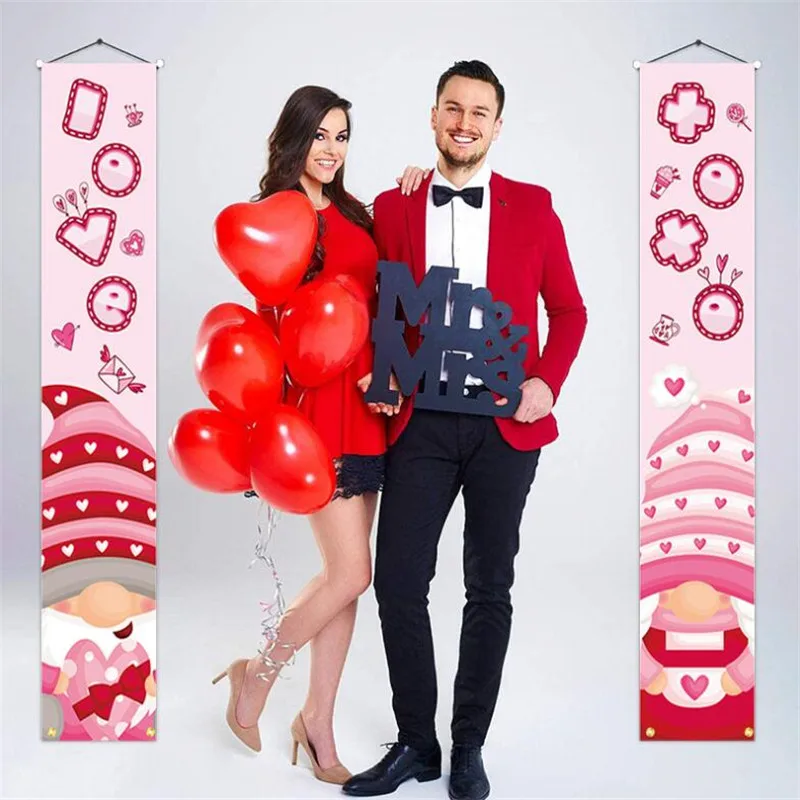 Украшение для вечерние 180*110 см баннер на День святого Валентина флаг вечеринки