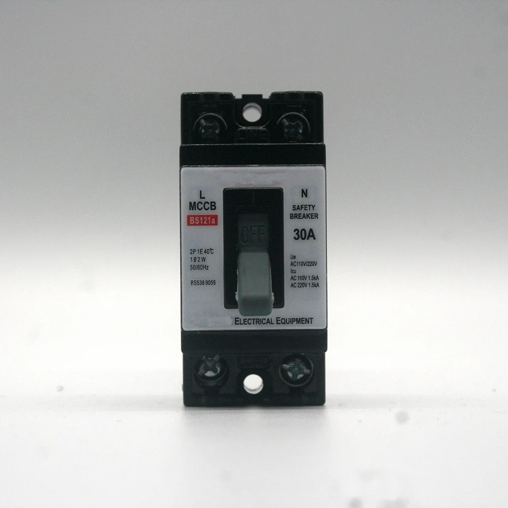 Переключатель воздуха MCCB BS121a breaker 30A15A, защитный переключатель для дома