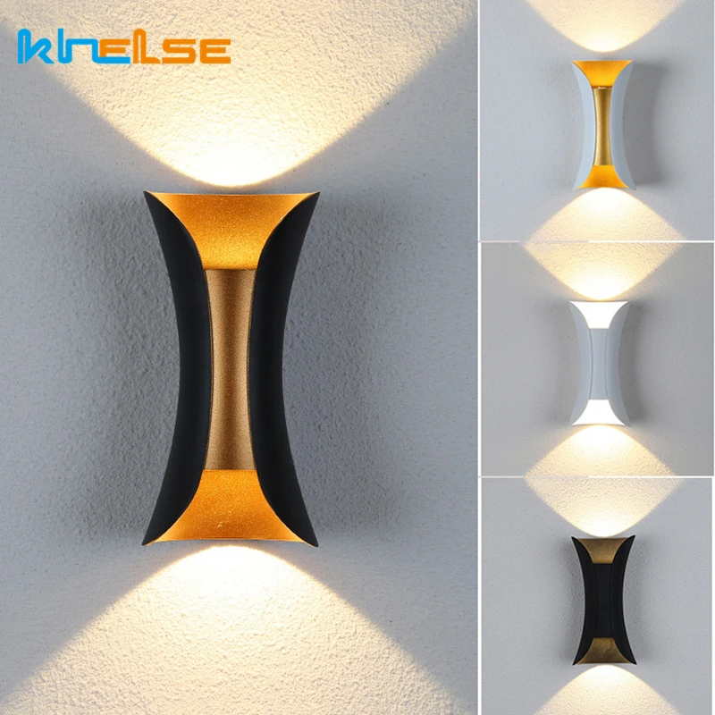 

Светодиодная настенная лампа, уличный водонепроницаемый светильник с двойной головкой для сада, крыльца, комнатное бра для украшения гости...