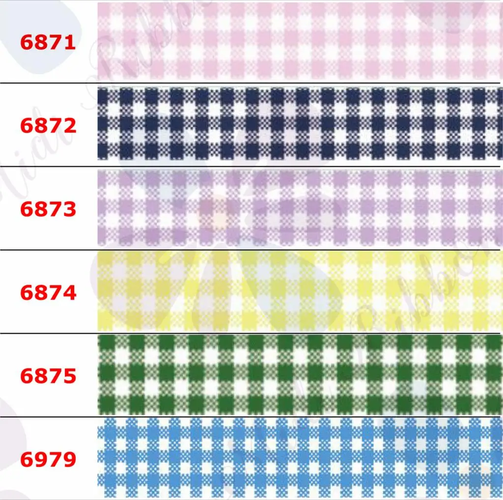 

16mm-75mm Geometric Check Series Printed Grosgrain/Elastic Ribbon Cartoon Colorful DIY Hair Bowknots Brown Pink 50yards/roll