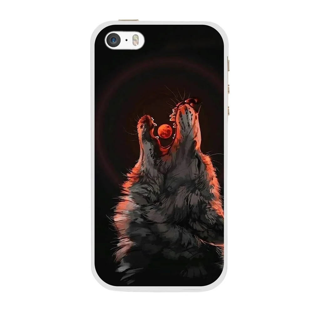 Чехол для iPhone 6 6s 5 5S SE силиконовый мягкий симпатичный из ТПУ чехол Apple с кошкой