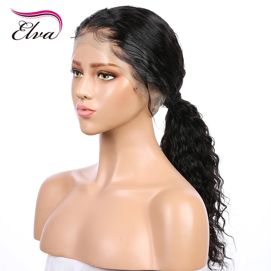 Elva Hair 13х6 парики из человеческих волос на фронте шнурка 150% бразильские волосы Remy с