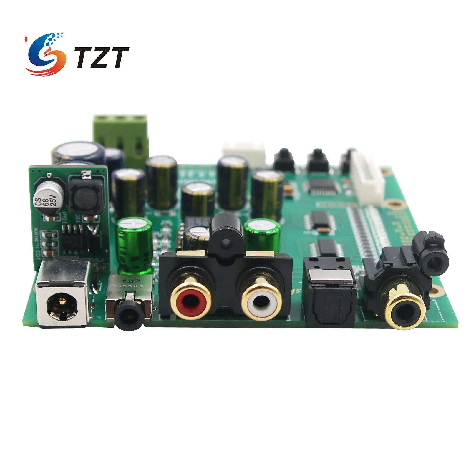 TZT ES9038Q2M DAC Стандартная плата поддержка для IIS DSD оптоволоконного коаксиального