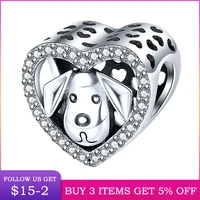 lbyzhan authentic 925 sterling silver pink crystal heart square charm beads fit charm bracelet jewelry girlfriend gift cmc471