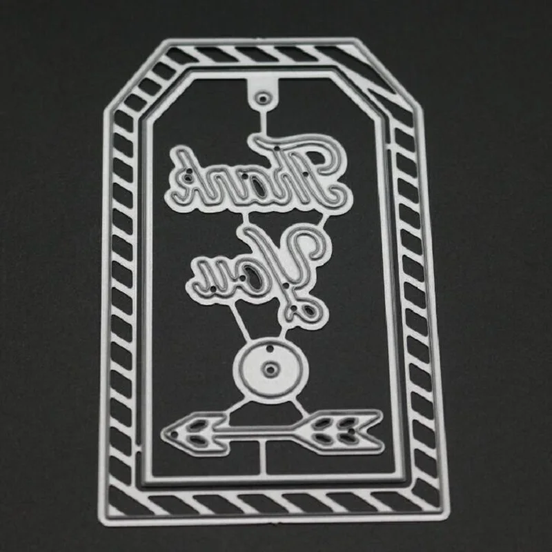 2 design tag dies scrapbooking for metal cutting albulm photo decorative card making stamps and embossing die new arrival | Дом и сад