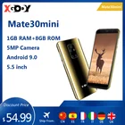 Смартфон XGODY мобильный телефон, на базе Android 3G, Mate 30 Mini, экран 9,0 дюйма 5,5 дюйма, 1 ГБ, 4 Гб, GSMWCDMA, четырехъядерный, 5 МП, Wi-Fi, сотовый телефон 2200 мАч, разблокированный 2021