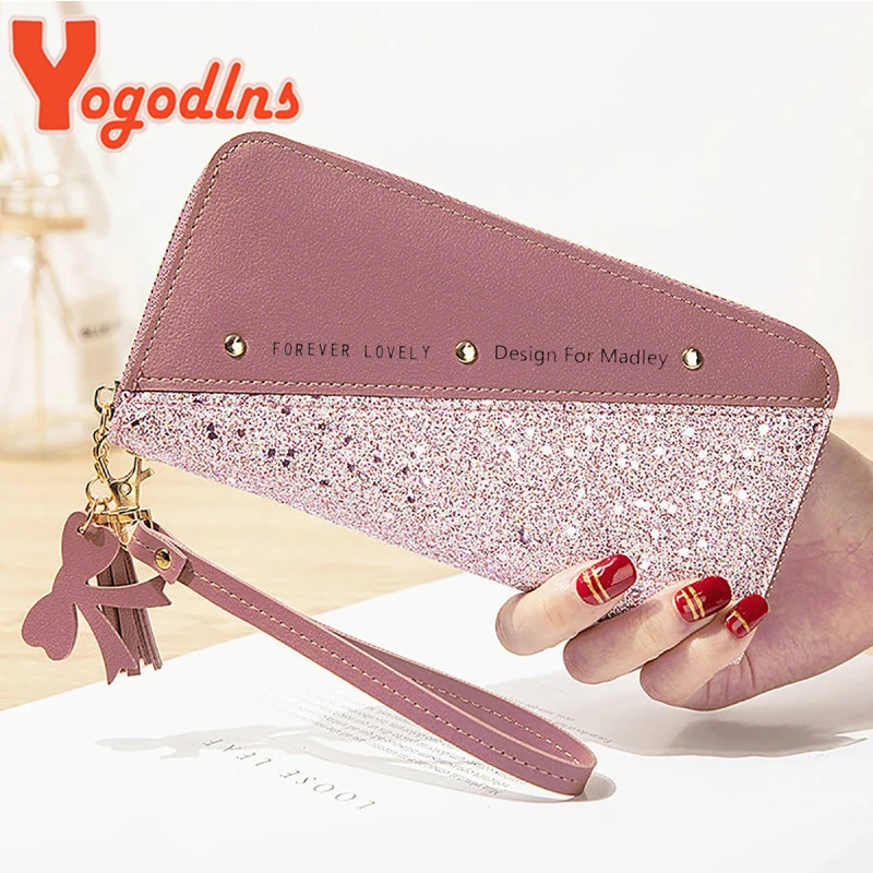 Кошелек женский из искусственной кожи с отделениями для карт и телефона |