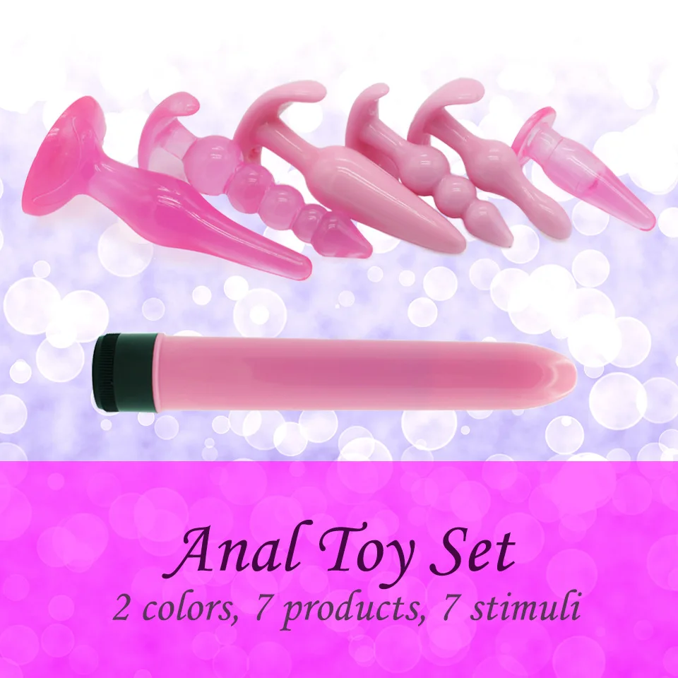 7 шт. женский Анальная пробка Пробка Набор для тренировок начинающих мужчин