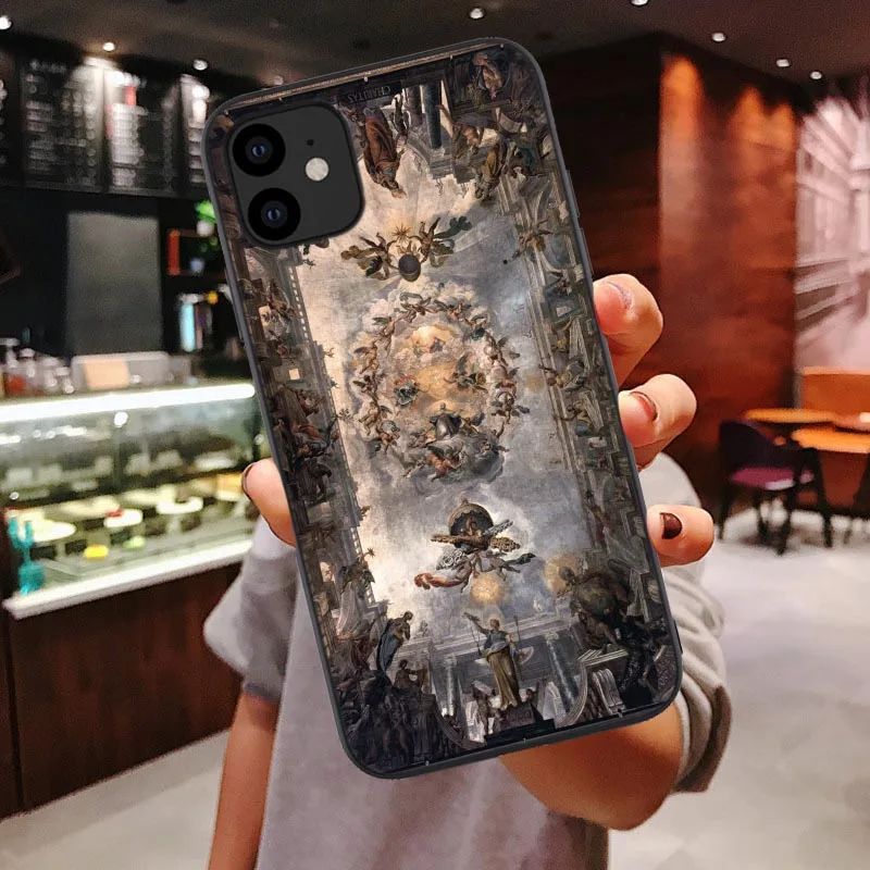 Новый Забавный чехол для iPhone 11 Pro Max 6 6s 7 8 Plus X XR XS телефона с абстрактным искусством