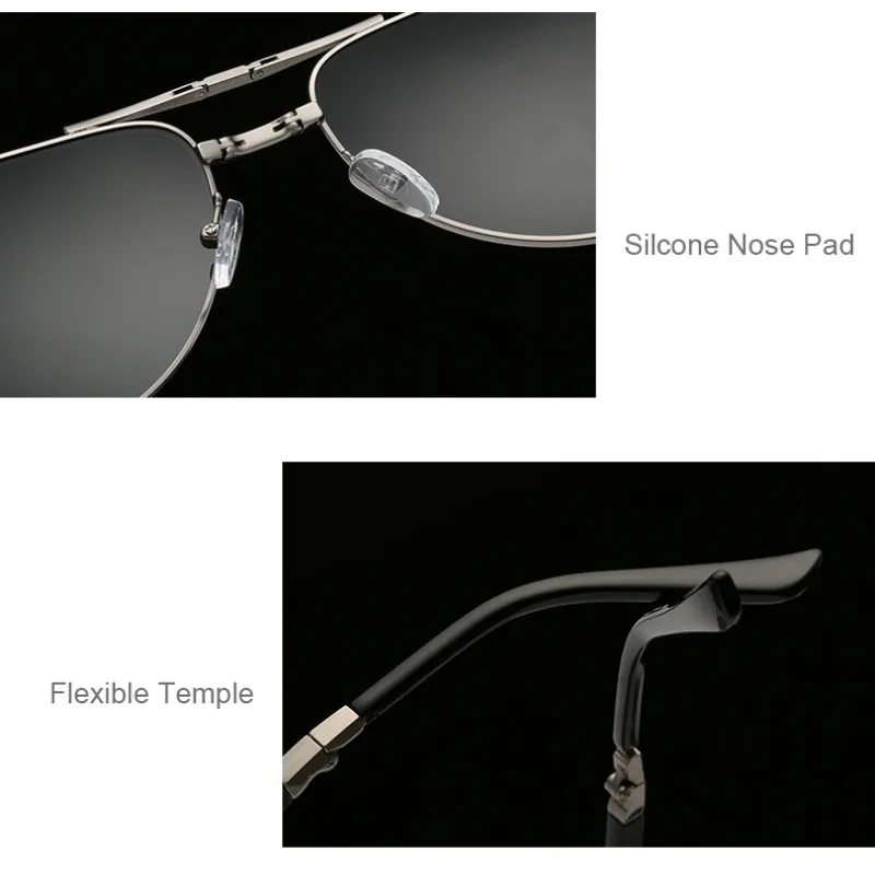 HBK поляризованные складные солнцезащитные очки для мужчин вождения пилота