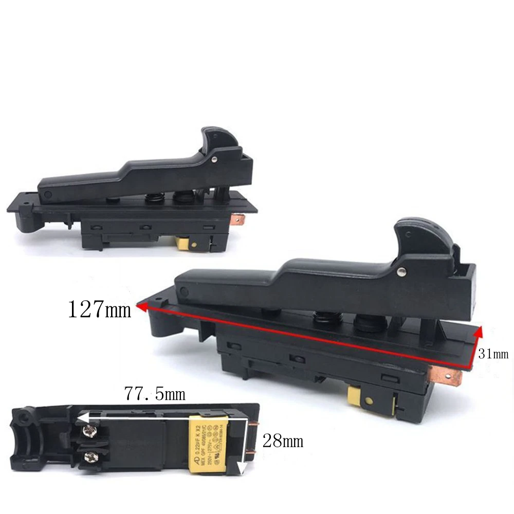 AC 250V 18A 5E4 DPST без/без мгновенный выключатель для угловой шлифовальной машины