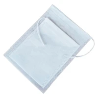100pcs empty disposable drawstring non woven fabric tea herb filter bag pouch