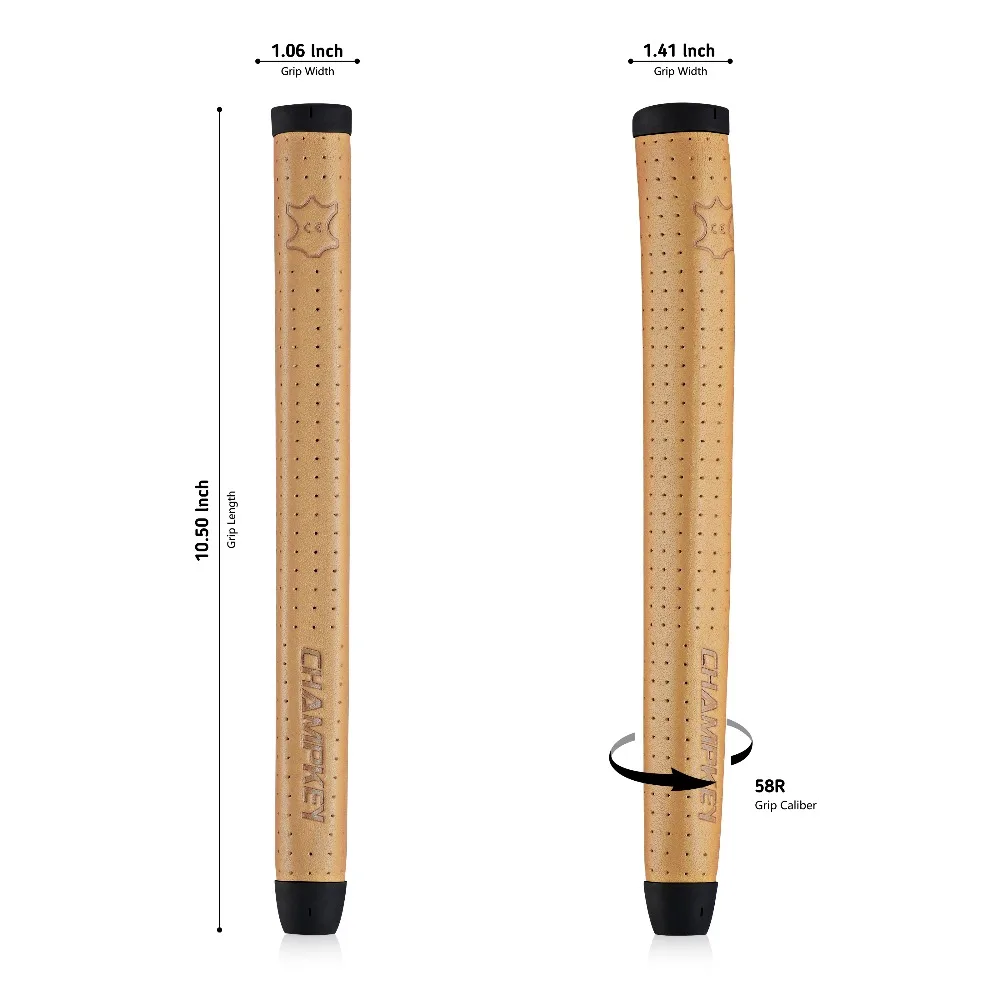 NEW Champkey Real Sheep Leather Golf Putter Grips Midsize 7 Colors Handmade Club | Спорт и развлечения