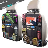 car accessories car backseat organizer with touch screen tablet holder 9 storage pockets kick mats car seat back protectors