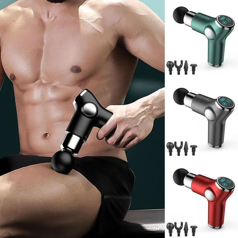 

Portable Fascia Gun Muscle Meridian Relaxation Massage Electric LCD Apparatus Massager Health Equipment Sports Mini Fitness Z3U0