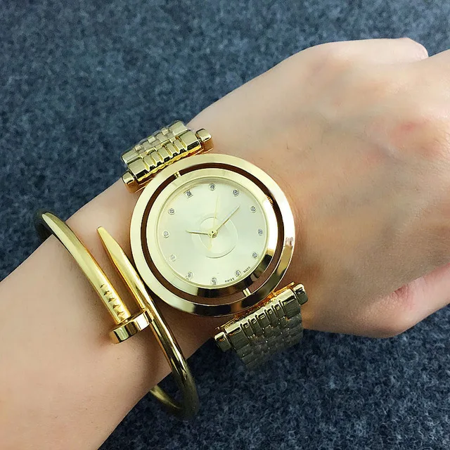 New Stainless Steel Men Women Couples Quartz Watches Fashion Luxury Jewelry Gift Precision Temperament Charm Generous - Окраска металла: 01