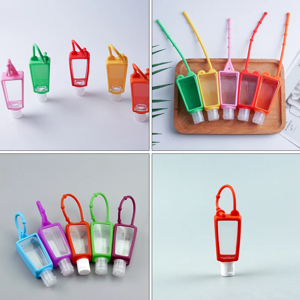 24pcs Hand Sanitiser Bottles Simple Portable Useful Plastic Travel Bottle Liquid Dispenser for Lotion Shampoo Bodywash |