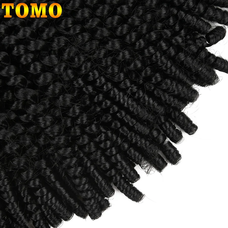 

Short Ombre Hair Extension Spring Twist Crochet Braids 8Inch 30Strands Synthetic Braiding Hair Jamaica Bounce Fluffy Twist Bug