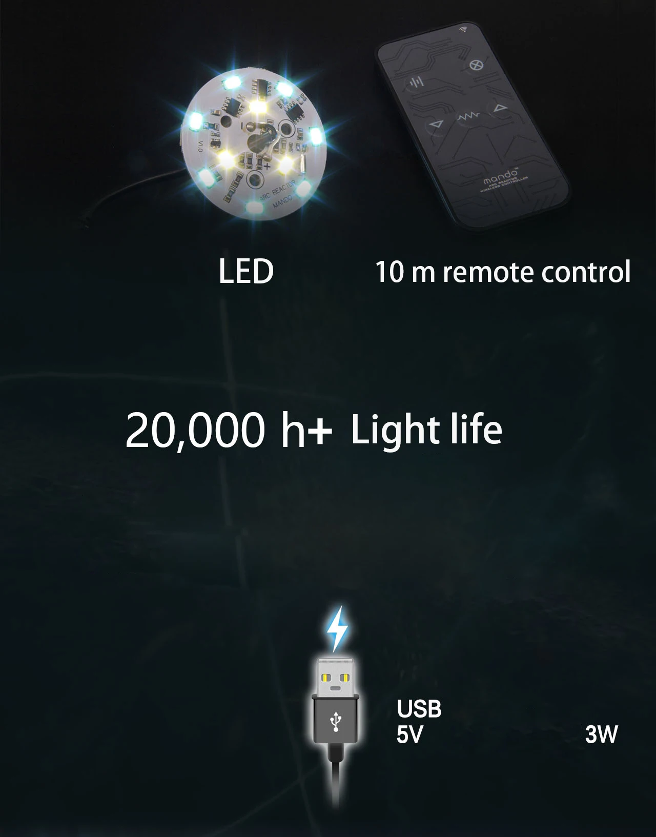 HX 1/1 масштаб Мстители для английского Железного человека дуги нужно собрать реактор диаметром 8 см светодиодный светильник фигурка