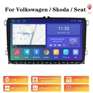 car android 10 2 din radio gps multimedia for volkswagen skoda octavia golf 5 6 touran passat b6 polo tiguan yeti rapid bora free global shipping